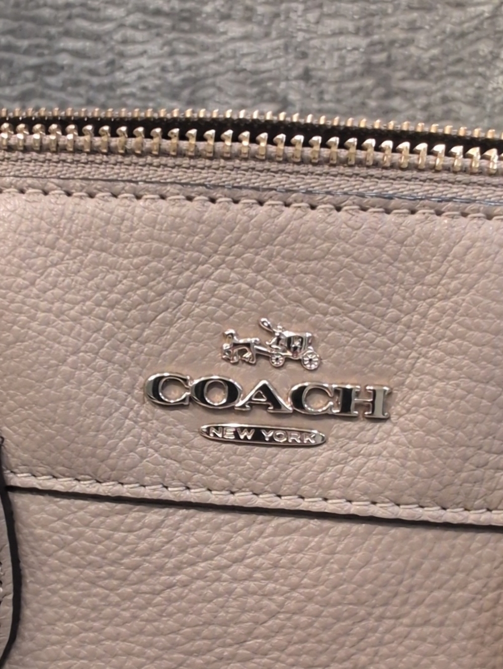 Coach Bennet Pebbled Leather Satchel - Picture 16 of 16